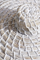 Whitewashed Seagrass Storage Basket